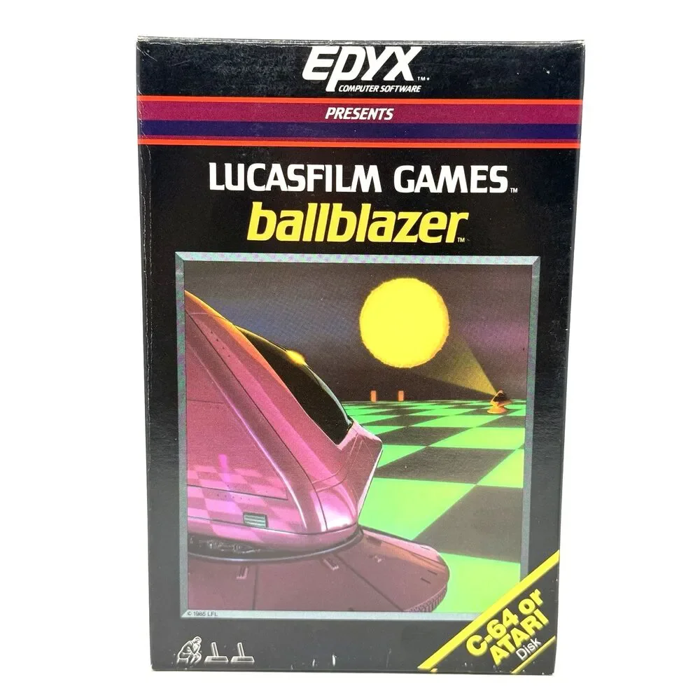 Ballblazer Commodore 64 128 Atari Lucasfilm Epyx 1985 Vintage Game Complete CIB